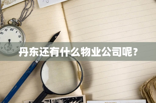 丹东还有什么物业公司呢？