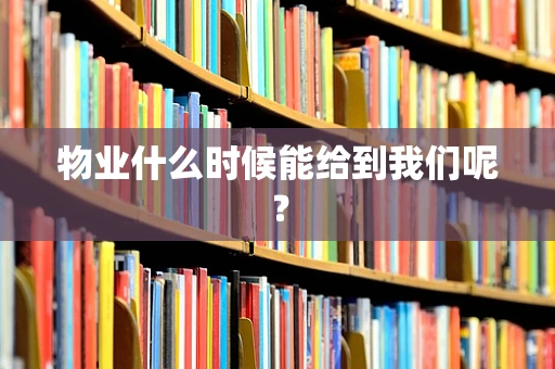 物业什么时候能给到我们呢？