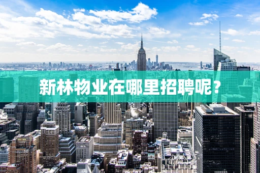 新林物业在哪里招聘呢？
