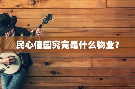 民心佳园究竟是什么物业？