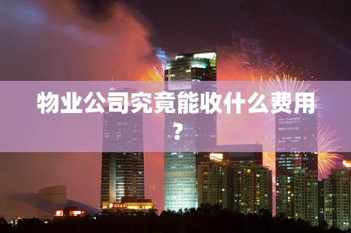物业公司究竟能收什么费用？