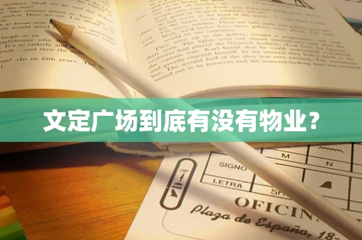 文定广场到底有没有物业？