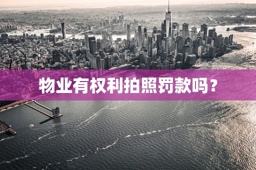 物业有权利拍照罚款吗？