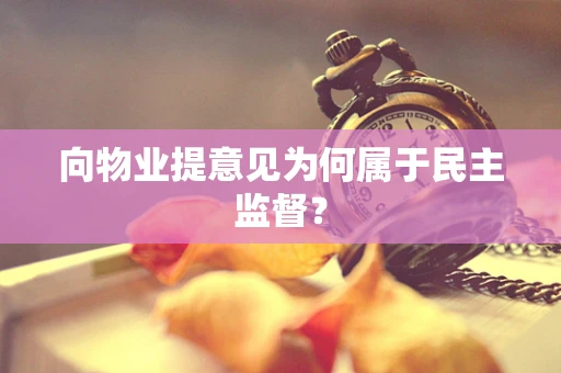 向物业提意见为何属于民主监督？