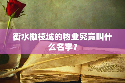 衡水橄榄城的物业究竟叫什么名字？