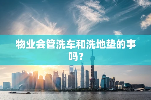 物业会管洗车和洗地垫的事吗？