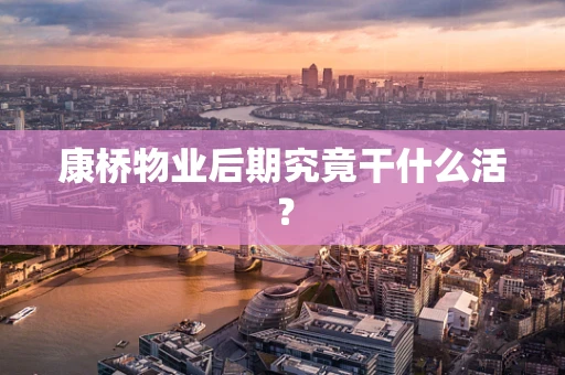康桥物业后期究竟干什么活？