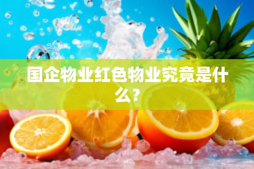 国企物业红色物业究竟是什么？