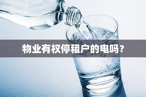 物业有权停租户的电吗？